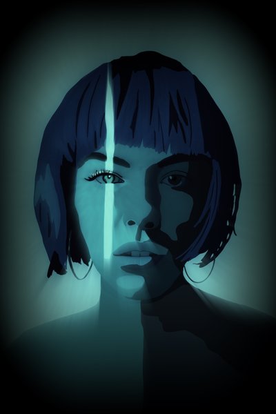 Vékony kék vonal, 2022 (digitális) alkotó: Roberta Murray