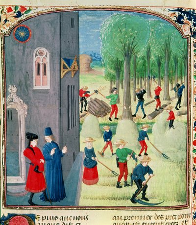 Ms. Lat 1173 Szénakészítés és favágás, Charles d