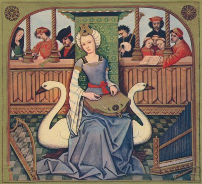 A zene allegóriája, c1496-1498, 1939 alkotó: Robinet Testard