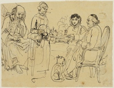 Alamizsnát a szegényeknek alkotó: Rodolphe Bresdin