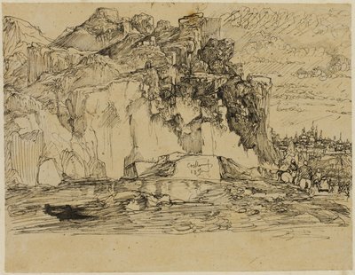 Kaukázusi táj alkotó: Rodolphe Bresdin