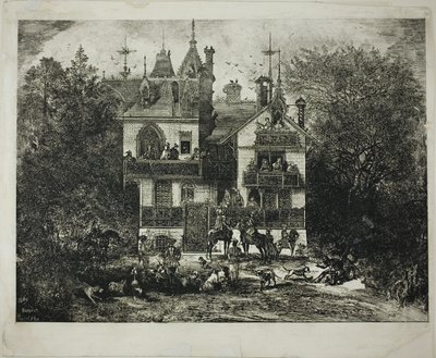 Indulás a Vadászatra alkotó: Rodolphe Bresdin
