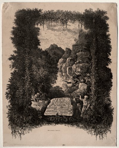 Thierry-Faletans Mesék és mesék első frontképe, 1868. alkotó: Rodolphe Bresdin