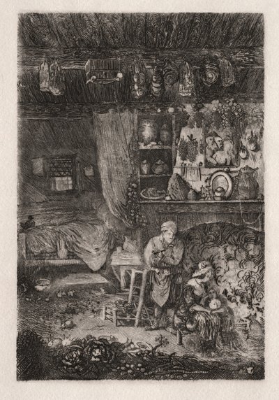 Flamand belső, 1856-66. alkotó: Rodolphe Bresdin