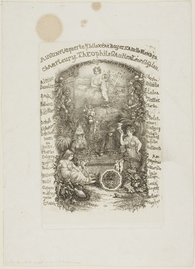 A Revue Fantaisiste előlapja alkotó: Rodolphe Bresdin