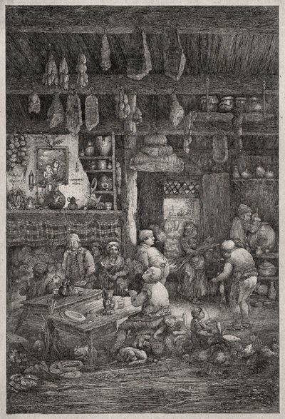 Moldvai beltér, 1856. alkotó: Rodolphe Bresdin
