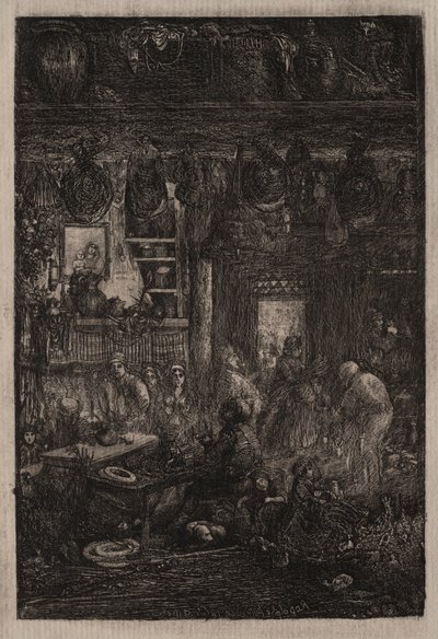 Moldvai beltér, 1865. alkotó: Rodolphe Bresdin