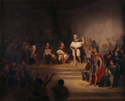 A tlaxcalai szenátus alkotó: Rodrigo Gutiérrez