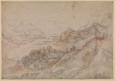 Hegyi táj - Inn Valley Tirolban, 1607 alkotó: Roelandt Jacobsz. Savery