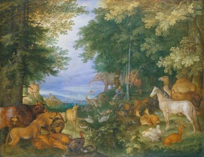 Orpheus elbűvöli az állatokat a zenéjével alkotó: Roelandt Jacobsz. Savery