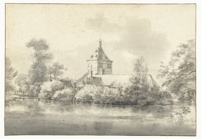 Kilátás a Starrenburg-kastélyra Overschie-ben alkotó: Roelant Roghman
