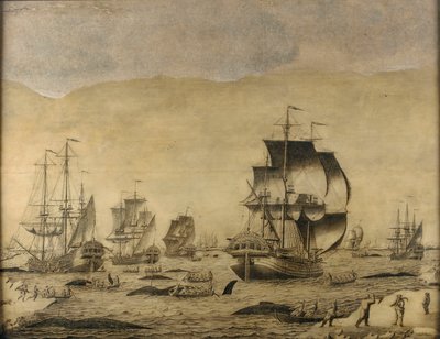 Holland bálnavadászok a jégen alkotó: Roelof van Salm