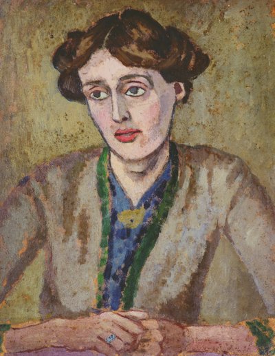 Virginia Woolf (1882-1941) (olaj, fedélzeten) alkotó: Roger Eliot Fry