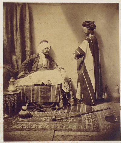Beszélgetés dohányzás közben, 1858 alkotó: Roger Fenton