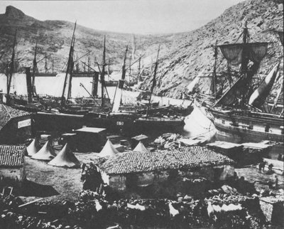 Balaclava kikötője a krími háború alatt alkotó: Roger Fenton