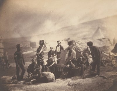 8. huszárok főzőháza, 1855. alkotó: Roger Fenton