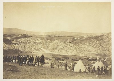 A lovas tüzérség táborozása alkotó: Roger Fenton