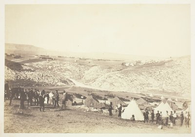 Lótüzérség tábora, 1855. alkotó: Roger Fenton