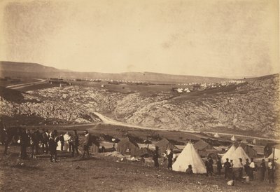 A lovas tüzérség táborozása alkotó: Roger Fenton