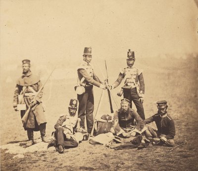 Fegyvereit gúlába állító angol gyalogság alkotó: Roger Fenton