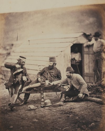 Nehézségek a táborban, az 1855-ös krími háborúhoz kapcsolódó 52 fényképet tartalmazó albumból alkotó: Roger Fenton