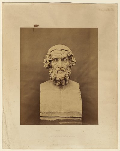 Homérosz, a British Museum mellszobra nyomán alkotó: Roger Fenton