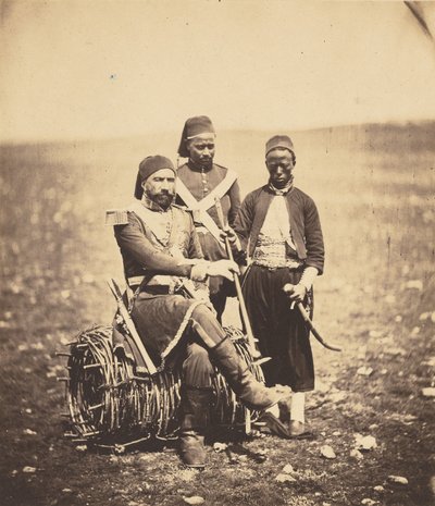 Iszmail pasa és kísérői alkotó: Roger Fenton