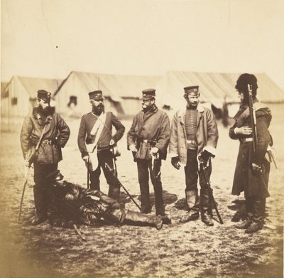 Munro alezredes és a 39. ezred tisztjei alkotó: Roger Fenton