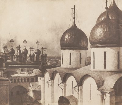 Moszkva, templomok kupolái a Kremlben, 1852. alkotó: Roger Fenton