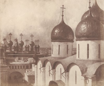 Moszkva, templomok kupolái a Kremlben, 1852. alkotó: Roger Fenton
