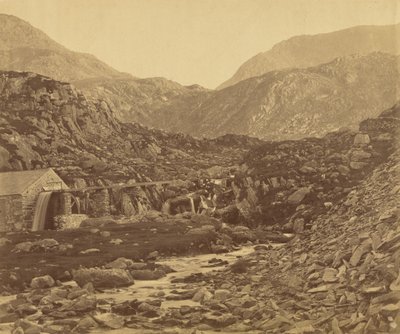 Hegyek a walesi Llyn Ogwen lábánál alkotó: Roger Fenton