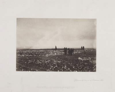 Tisztek a kilátón a Cathcarts-hegyen, 1855. alkotó: Roger Fenton