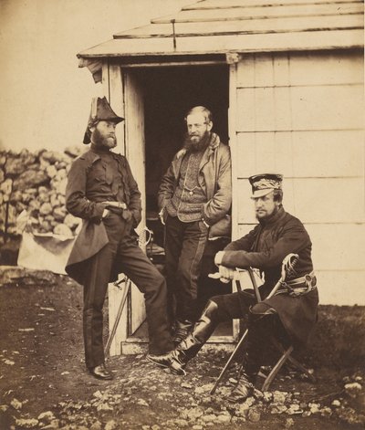 Sir G. Brown altábornagy törzsének tisztjei alkotó: Roger Fenton