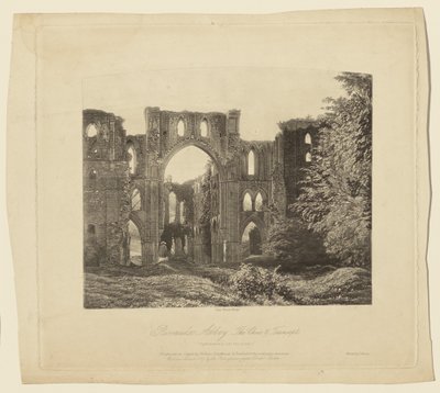 A rivaulxi apátság, a kórus és a kereszthajó alkotó: Roger Fenton