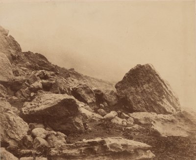 Rocken End a viharban, Wight-sziget,c. 1853 (fotó) alkotó: Roger Fenton