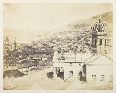 Az orosz templom és Balaklava városa alkotó: Roger Fenton