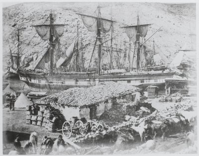 – A szarvasmarha-móló Balaklava kikötőjében alkotó: Roger Fenton