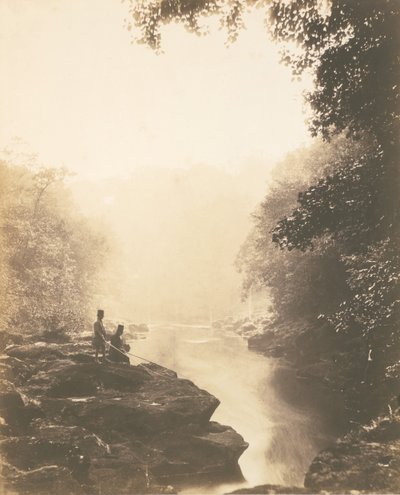 Wharfe and Pool, Below the Strid, 1854. alkotó: Roger Fenton