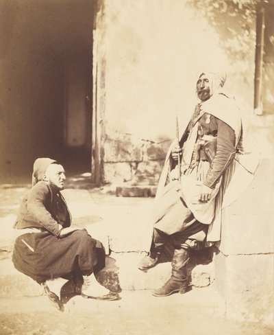 Zuáv és szpáhi, Pélissier marsall kísérői alkotó: Roger Fenton
