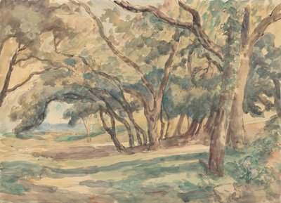 Erdős tisztás St. Tropez közelében alkotó: Roger Fry