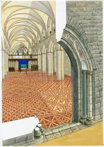 Netley Abbey, 14. század, 1990-2010 alkotó: Roger Hutchins