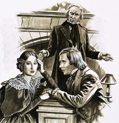 Robert Schumann életében fordulópontot jelentett Clara Wieck zongoraművésznő lánykérése. alkotó: Roger Payne