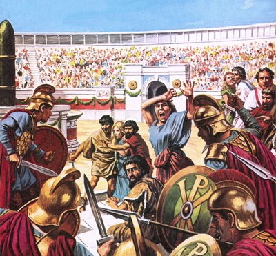 Mészárlás a konstantinápolyi hippodromban Kr. u. 532-ben alkotó: Roger Payne