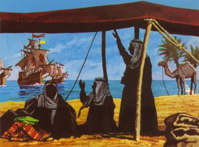 Vasco Da Gama (színes litográfia) alkotó: Roger Payne