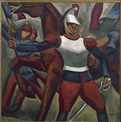 Cuirassier (olaj, vászon alkotó: Roger de La Fresnaye