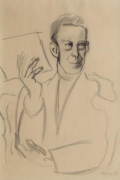Tanulmány Jean-Louis Gampert portréjához alkotó: Roger de La Fresnaye