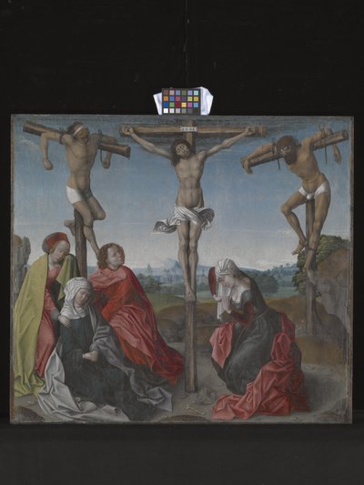 Keresztre feszítés (olaj, fa) alkotó: Rogier van der Weyden