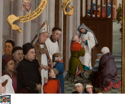 Részlet a Hét Szentség Triptichonjából alkotó: Rogier van der Weyden