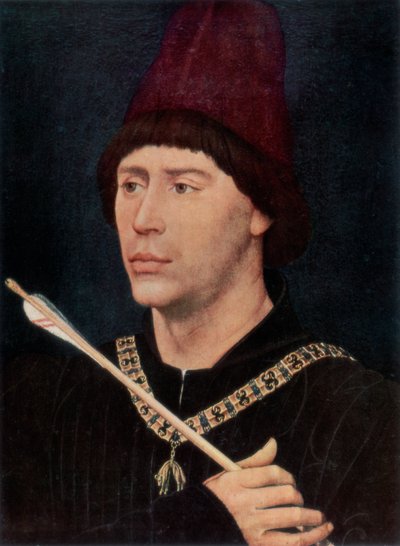 Antoine, burgundiai fattyú portréja, c1456, 1927 alkotó: Rogier van der Weyden