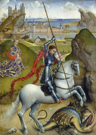 Szent György és a sárkány, 14321435 körül alkotó: Rogier van der Weyden